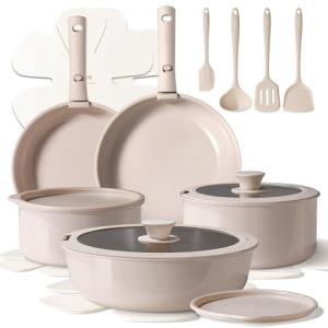 CAROTE 19-Piece Non-Stick Induction Cookware Set