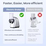 Ganiza 5-in-1 Electric Cheese and Veggie Grater