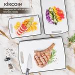 Kikcoin Extra Large Non-Slip Cutting Board Set