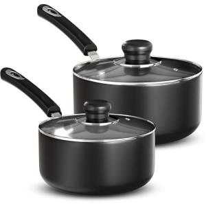 Utopia Kitchen Nonstick Saucepan Set, 1 & 2 Quart