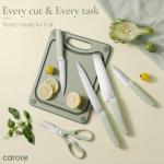 CAROTE 9-Piece Kitchen Knife Set with Block