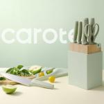 CAROTE 9-Piece Kitchen Knife Set with Block