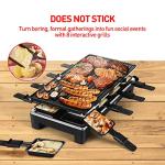 Techwood Electric Raclette Grill with Removable Plate