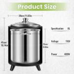8L Yogurt Maker with Time and Temperature Control
