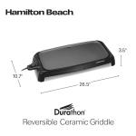 Hamilton Beach Electric Griddle with Adjustable Temperature