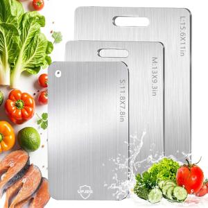 Titanium Cutting Boards Set, 3 Sizes, Non-Toxic