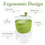 5 Qt Salad Spinner with Lid and Double-Lock Handle