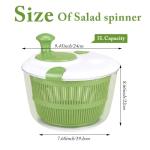 5 Qt Salad Spinner with Lid and Double-Lock Handle