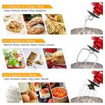 Garvee 7.5QT Tilt-Head Stand Mixer in Red
