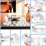 MotBach 50PCS Clear Sample Containers with Spatulas