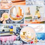 MotBach 50PCS Clear Sample Containers with Spatulas