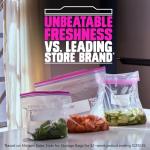 Ziploc Quart Stand-Up Food Storage Bags, 80 Count