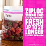 Ziploc Quart Stand-Up Food Storage Bags, 80 Count