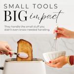 Gold and Beige 8-Piece Cooking Utensil Set