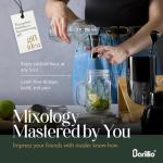 Barillio Black Cocktail Shaker Set with Stand