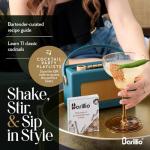 Barillio Black Cocktail Shaker Set with Stand