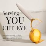 Gold and Beige 8-Piece Cooking Utensil Set