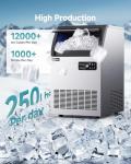 EUHOMY 250lbs Under Counter Ice Maker Machine