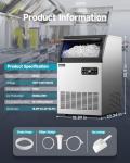 EUHOMY 250lbs Under Counter Ice Maker Machine