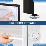 Frestec 1.7 Cu.Ft Compact Mini Fridge with Freezer