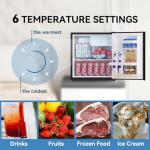 Frestec 1.7 Cu.Ft Compact Mini Fridge with Freezer
