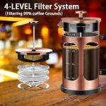 YMMIND 34oz French Press Coffee Maker - Copper