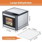 Stainless Steel Food Dehydrator for Jerky & More