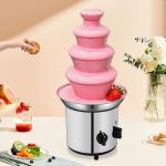 4-Tier Stainless Steel Chocolate Fountain Machine