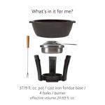 BOSKA Party Pro Cast Iron Fondue Set