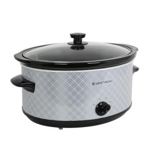 West Bend 6-Quart Manual Slow Cooker with Ceramic Pot
