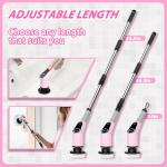 Cordless Electric Spin Scrubber with 8 Brush Heads