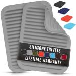 Zulay 2-Pack Silicone Heat-Resistant Trivets