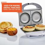 IMUSA 2-Slot Electric Arepa Maker in White