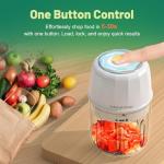 Electric Garlic Chopper - Cordless Mini Food Processor