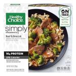 Healthy Choice Simply Steamers Frozen Dinner, Beef & Broccoli, 10 Ounce