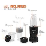 Elite Gourmet 17-Piece Personal Drink Mixer & Blender