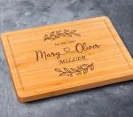 Custom Engraved Cutting Board for Couples