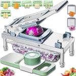 Stainless Steel Vegetable Chopper with 8 Blades