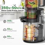 Cold Press Masticating Juicer with Wide Feed Chute
