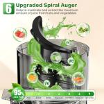 Cold Press Masticating Juicer with Wide Feed Chute