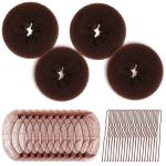 Teenitor Hair Bun Maker Kit - 4 Donut Shapers
