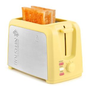 Holstein 2-Slice Stainless Steel Toaster, Yellow