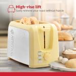 Holstein 2-Slice Stainless Steel Toaster, Yellow