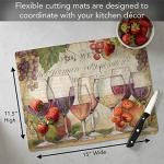 Flexible Decorative Cutting Board Mat for Kitchen