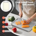 Double-Sided Stainless Steel Cutting Board 16”×11”