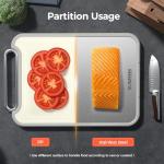 Double-Sided Stainless Steel Cutting Board 16”×11”