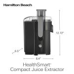 Hamilton Beach Compact HealthSmart Juicer Machine