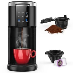COWSAR Single Serve Coffee Maker with 5 Brew Sizes