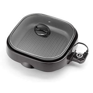Aroma 3-in-1 Indoor Grillet Grill, Black