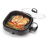Aroma 3-in-1 Indoor Grillet Grill, Black